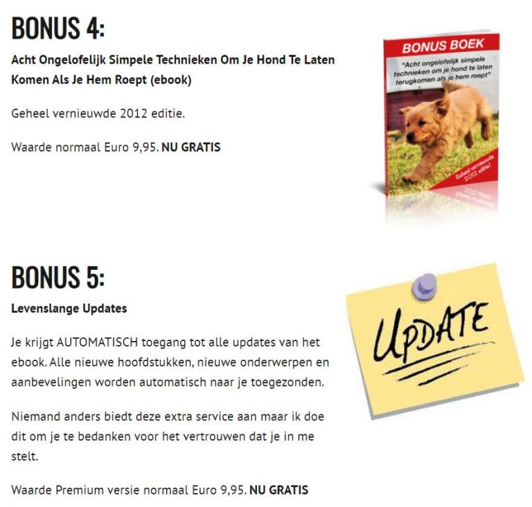 Bonus 4 en 5 Labrador-Handboek-LabradorTips